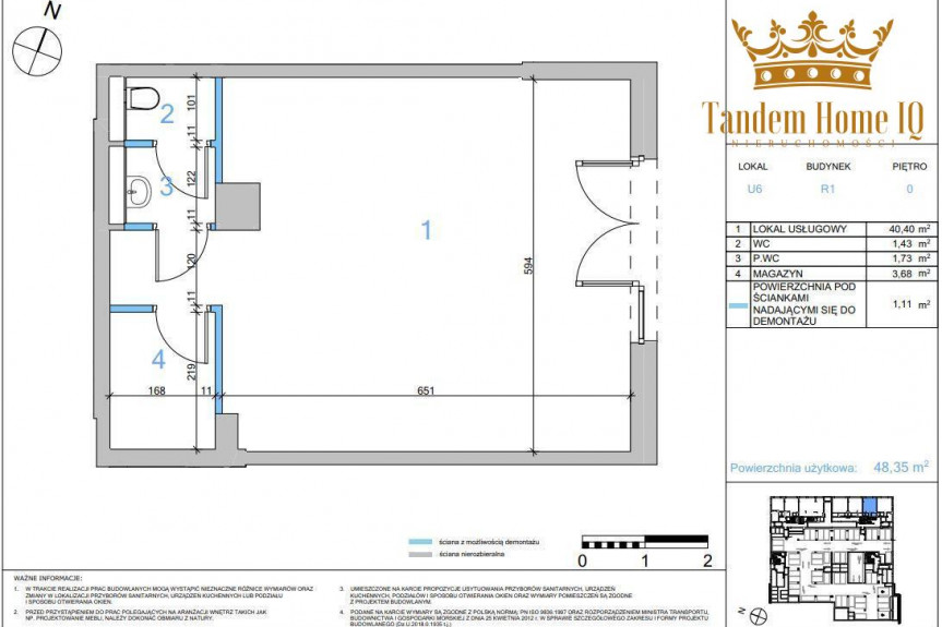 Warszawa, Praga-P&oacute;łnoc, Do wynajmu 49,22m2 lokal, parter, budynek mieszkalny, Praga P&oacute;łnoc