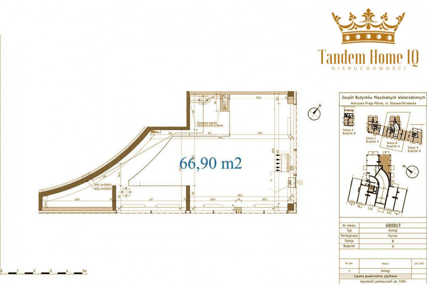 Warszawa, Praga-P&oacute;łnoc, Lokal handlowo-usługowy 67 m2 na Nowej Pradze niedaleko metra Szwedzka
