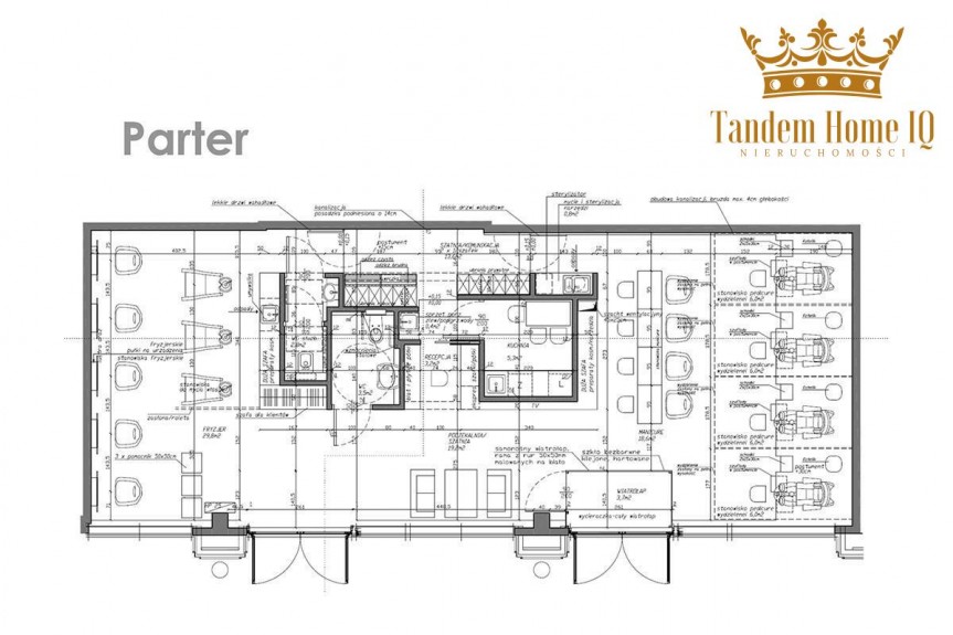 Warszawa, Mokot&oacute;w, Do wynajęcia lokal 153m2 brutto, po zakładzie fryzjerskim, mokot&oacute;w