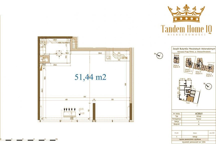 Warszawa, Praga-P&oacute;łnoc, Lokal 51,44 m2 parter, witryna, Stalowa 39