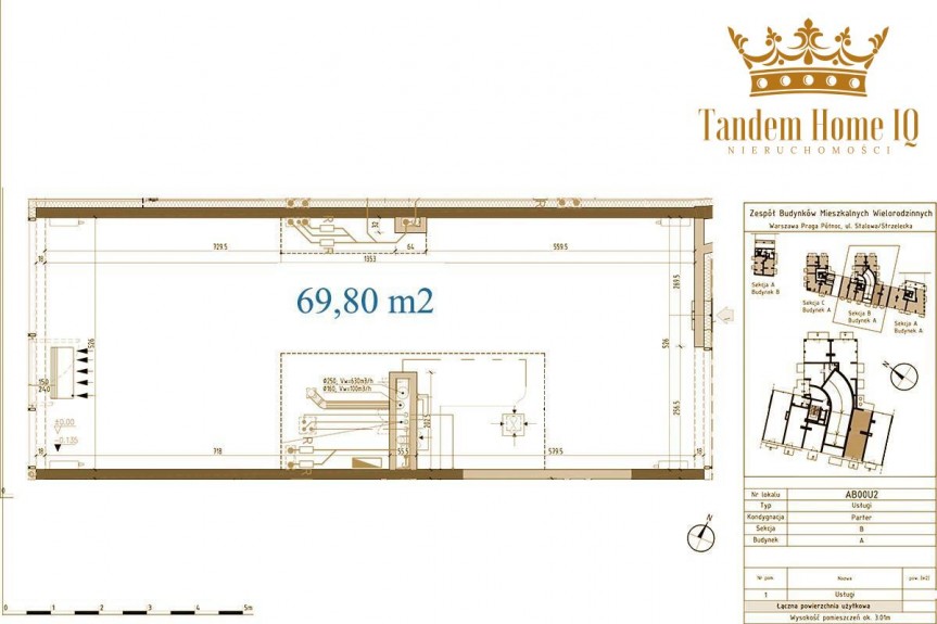 Warszawa, Praga-P&oacute;łnoc, Lokal 69,8 m2 parter, witryna, Stalowa 39