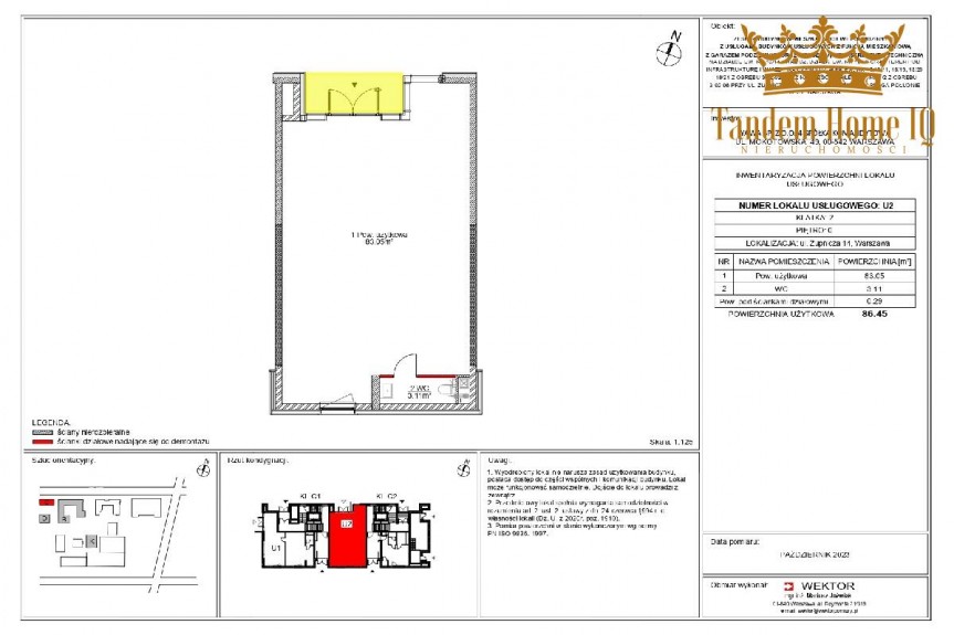 Warszawa, Praga-Południe, Do wynajęcia lokal 86m2, parter, praga południe, blisko Soho