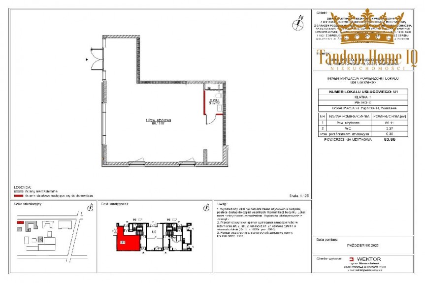Warszawa, Praga-Południe, Do wynajęcia lokal 83m2, parter, Żupnicza, praga południe